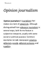 Opinion journalism - Wikipedia.pdf