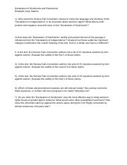 Copy of Declaration of Sentiments Questions