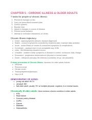 Chapter 5 Chronic Illness and Old Adults Notes.docx