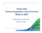 What is a GIS Presentation