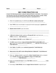 NEC Code Practice 18.docx