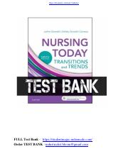 Nursing Today Transition And Trends 9th Edition Zerwekh Test Bank.pdf