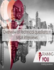 Training You - Overview of Technical Questions vSent.pdf