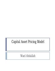 Lecture 8 - CH 7 Capital Asset Pricing Model (Fall 2019).pdf