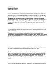 Copy of AP US discussion questions, unit 4, part 1 and 2