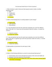 Environmental Health Exam #1 Practice Questions.docx