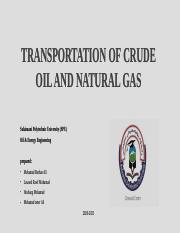 TRANSPORTATION OF CRUDE OIL AND NATURAL GAS.pptx