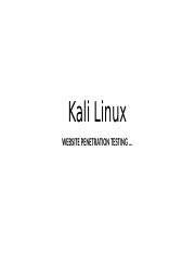 Kali Liux-Web Penetration Testing.pptx