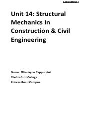 Unit 14 Structural Mechanics In Construction & Civil Engineering - Assignment 1.pdf