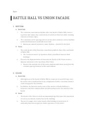 Battle Hall : Union