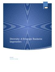 Diversity A strategic business imperative.docx