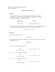Homework 3 Answers
