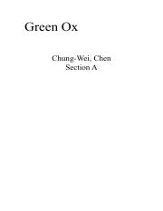 Green-Ox Case solution
