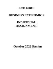 ECO 6201 Individual Assignment October 2022 40%.docx