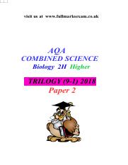 AQA Trilog y 9-1 Higher Paper 2 biology.pdf