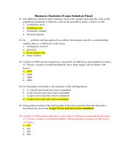 Business Statistics Exam Solution Final- Vikas.pdf