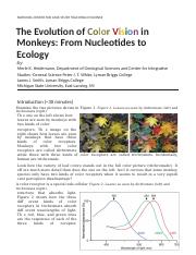 Case study Monkey Color Vision Evolution.docx