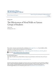 The Effectiveness of Word Walls on Various Groups of Students.pdf
