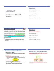 Lecture 5 - Maintenance of capital doctrine  (1).pdf