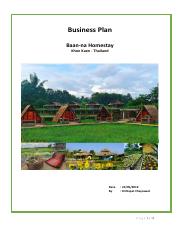 homestay business plan pdf