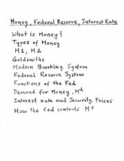 26. Money, the Federal Reserve, and Interest Rate - Lecture Notes.pdf