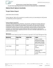 BSBPMG522 Template Task 3 - Project Status Report - Julieth.docx