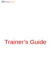 AURLTE005 Trainers Guide v2.docx
