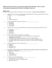 Mid Term Practice Test Intro to Construction using the Quiz Questions (1).docx