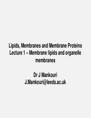Mankouri - Membranes Lecture 1.pdf