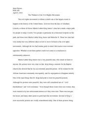 POS450 Civil Rights Thinkers Essay