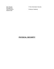 Physical Security Final paper