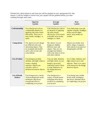 Review the rubric below to see how you will be graded on your assignment for this lesson.docx