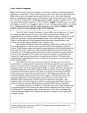 newspaper article essay example