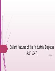definition of industrial dispute act 1947