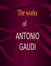 The works of Antonio Gaudi.ppt