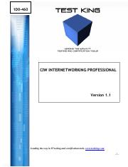 TestKing 1D0-460 CIW Internetworking Professional.pdf