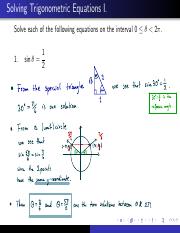 Part 2 solutions.pdf - Solving Trigonometric Equations I....