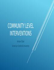 Community Level Interventions.pptx