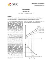 Macrotheory 2011 WT - problem sheet 08 answers