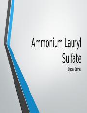ammonium lauryl sulfate.pptx