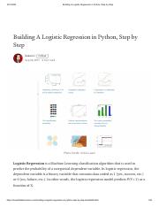 Building A Logistic Regression in Python, Step by Step.pdf