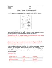 Ch 8 free response problems answers