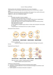 Lecture 6-Mitosis and Meiosis