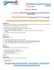 [2020-November-New]Braindump2go 300-715 PDF Dumps and 300-715 VCE Dumps(73-83).pdf