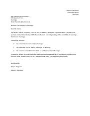 Letter to Harris Business Consultancy-mouse shortcut.doc