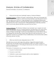 Analysis - Articles of Confederation 1.docx