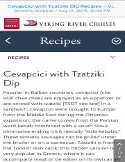 Cevapcici with Tzatziki Dip Recipes - Viking River Cruises.pdf