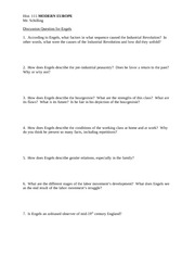 Homework Questions-ENGELS