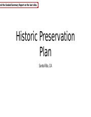 powerpoint modules 1 3 sam capstone project historic preservation plan