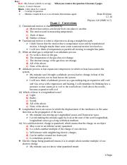 Exam 2 - Corrections